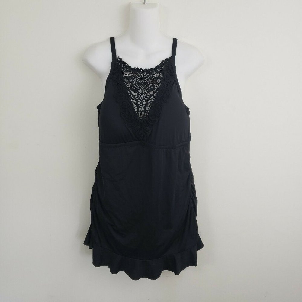 Becca Women's Swimdress Swimsuit One Piece Black